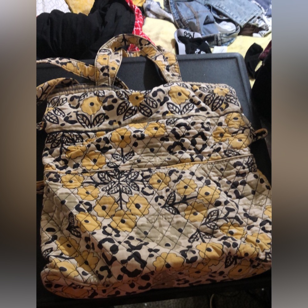 Over the shoulder Vera Bradley large carry on bag